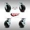 Service Caster 6 Inch SS Polyolefin Caster Set with Ball Bearings 2 Swivel Lock 2 Brake SCC SCC-SS30S620-POB-BSL-2-TLB-2 - alternate 3